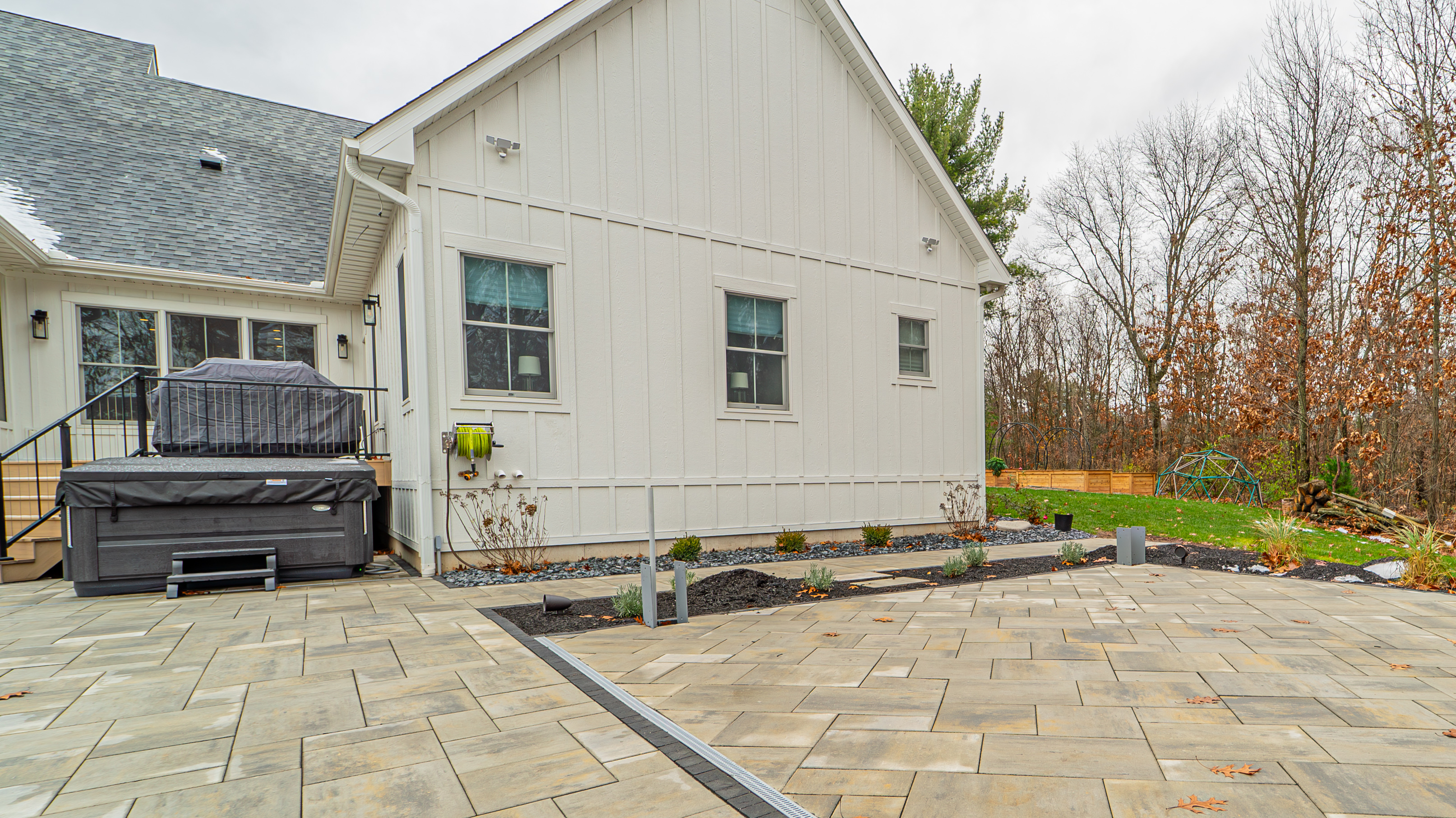 Hardscaping installation